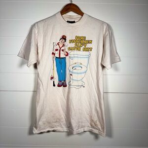 Vintage Bodacious 1989 Fisherman can’t catch nothin t-shirt *stains* Medium